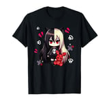 Chibi Kawaii Emo Pastel Goth Girl Japanese Creepy Anime T-Shirt