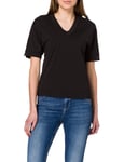 s.Oliver BLACK LABEL 150.10.103.12.130.2061255 T-Shirt, True Black, 46 Femme