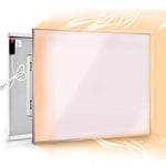 Coldfighting 350w Far Infrared Electric Panel Heater, Fits Under Desk/Wall Mounted/Ceiling Mounted, Eco Energy Efficient, White Standard Electric Radiators Frost, Safety Overheating Protection