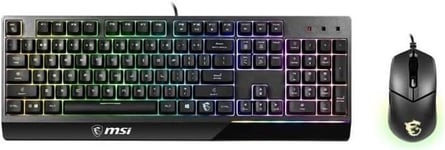 Vigor Gk30 Fr Combo - Pack Clavier Azerty Et Souris Clutch Gm11, Gaming Pleine Taille Filaire, Rgb Mystic Light