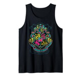 Harry Potter Neon Hogwarts Crest Tank Top