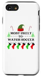 iPhone SE (2020) / 7 / 8 Most Likely To Watch Soccer Family Santa Elf Hat Case