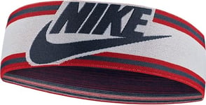 Nike N.100.3550.123.OS Bandeau élastique en Nylon et élasthanne dans la Couleur sail/Rouge université/Game Royal