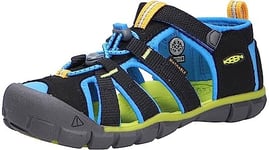 KEEN Seacamp 2 CNX, Sandale Mixte - Noir (Black/Brilliant Blue) - 35