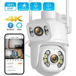 6MP Caméra Surveillance extérieur PTZ 270° 2.4G WIFI+RJ45 Détection Personne Vision nocturne en couleur-Outdoor double écran