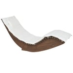 Chaise longue Bois Blanc cassé BRESCIA