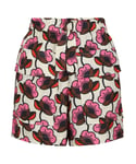 Regatta Womens/Ladies Orla Kiely Passion Flower Summer Shorts (Fuchsia) Cotton - Size 8 UK