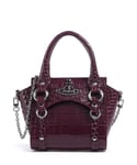 Vivienne Westwood Betty Embossed Croc Mini Handbag berry