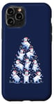 Coque pour iPhone 11 Pro Ours polaire Arbre de Noël Drôle Ours de glace Vacances