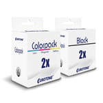 4x Eco Ink 2+2 for Kodak ESP-7250 ESP-5250 ESP-3 ESP-5 ESP-9250