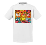 T-Shirt Enfant Pokemon Pikachu Et Ses Amis Jeux Video Anime