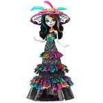 Monster High Fêtes de Fin d’Année Skelita Calaveras Poupée Día de Muertos 2024 à Collectionner avec Chapeau La Catrina, Robe Papel Picado et Emballage prêt à Exposer, HXH99