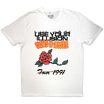 Guns N Roses Unisex Adult Use Your Illusion Tour 1991 Cotton T-Shirt - XL