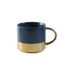 XLZYQ Tasse À Café De Luxe Européen avec Poignée Dorée en Céramique Thé À Café Au Lait Tasses en Porcelaine Tasses À Café Ménager-Bleu_A