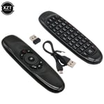 C120 2.4G RF Mini Wireless Flight Mouse Universal Remote Control Keyboard Remote Control USB Receiver Backlight Remote Control English Backlight
