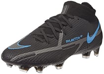 Nike Mixte Phantom Gt2 Dynamic Fit Elite FG Firm-Ground Soccer Cleats, Black/Black-Iron Grey, 42.5 EU