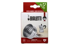 Bialetti-tratt - 0800134 - Ricambi, inkluderar 1 trattfilter, kompatibel med Moka Express 4 koppar