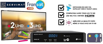 Décodeur FRANSAT 4K Servimat Sirius + Carte FRANSAT