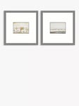 John Lewis LS Lowry 'Yachts' & 'The Estuary' Framed Print & Mount, Set of 2, 53.5 x 53.5cm, Multi