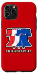 Coque pour iPhone 11 Pro Philly Liberty Bell Souvenir de vacances patriotique à Philadelphie