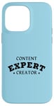 Coque pour iPhone 14 Pro Max CONTENU CREATOR EXPERT Influenceur drôle des médias sociaux Vlogger