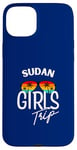 Coque pour iPhone 15 Plus Girls Trip Soudan Voyage Vacances Femmes Soudan