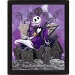 Pyramid International Disney The Nightmare Before Christmas Poster in 3D (Jack Skellington Graveyard Design) Lenticular Poster in Box Frame 25cm x 20cm x 1.5cm - Official Merchandise