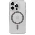 Holdit iPhone 15 Pro MagSafe Deksel - Transparent / Space Grey