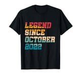 2 Year Old Legend Since October 2022 Vintage 2nd Birthday T-Shirt