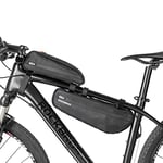 ROCKBROS Sacoche de Vélo Cadre 2.5L, Sac Triangulaire Détachable 2 en 1 Sac de Selle de Vélo pour VTT VTC Vélo Route Vélo Course E-Bikes