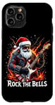 iPhone 11 Pro Rock the Bells Christmas Rocker Santa Rock Guitarist Case