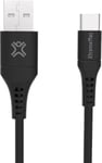 XtremeMac Flexi USB-A-USB-C-kaapeli - 2 metriä