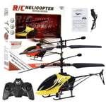 Mini Helikopter RC Helikopter Fjärrstyrd Helikopter Mini RC Flygleksak för Barn Present Gul