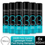 TRESemme 24 Hour Frizz Control Hair Spray, Firm Hold, 6 Pack, 400ml