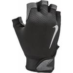 Nike Mens Ultimate Heavyweight Fitness Fingerless Gloves (Black/White/Grey) - Black & Off-White - Size X-Large