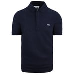 Lacoste Paris Polo Regular Fit Mens Navy Shirt Cotton - Size Small