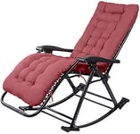 AWJ Patio Lounger Chair Zero Gravity Recliner Chair Adjustable Zero Gravity Lounge Chair, Status Switchable, Support 250kg