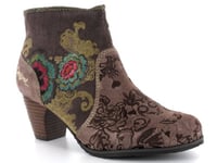 Desigual Sofia, Chaussures Montantes Femme - Marron, 41 EU