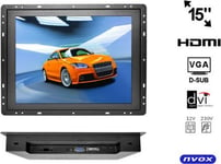 Autoradio Skärm Öppen Ram Lcd 15Cali Cali Led Vga Hdmi Dvi 12V 230V.... (Nvox Op1500vh)