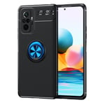 Xiaomi Redmi Note 10 Pro/Note 10 Pro Max - Gummi cover med Kickstand - Sort/blå