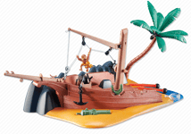 Playmobil Pirates Épave de bateau avec canon 6481