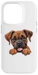 Coque pour iPhone 14 Pro Boxer mignon pour homme et femme