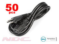 50 x NEW Dell 2m Swiss 3-Pin C13 Kettle Power Cable/Lead 220V (Joblot)