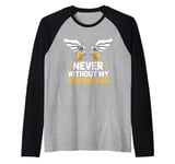 Never Without My Controller Retrogaming Video Game Gift Raglan Baseball Tee