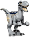 Jurassic World LEGO Minifigure BLUE Velociraptor Light Bluish Grey Animal 76946