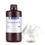 ANYCUBIC Résine Imprimante 3D Standard UV 405nm, Durcissement Rapide, avec une Grande Précision et une Excellente Fluidité, Résine Photopolymère pour l'Impression 3D LCD/DLP/SLA (Transparent,1000g)