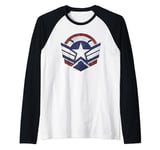 Marvel Falcon & The Winter Soldier Captain America Shield Manche Raglan