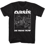 Oasis - Be Here Now Line Art - American Classics - Adult Short Sleeve T-Shirt