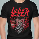 Svart skräck t-shirt Freddy Krueger  Elm Street slasher XXL