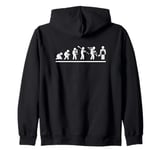 BBQ Chef Evolution Funny Butcher Zip Hoodie